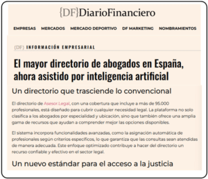 Noticia Asesor Legal Diario financiero