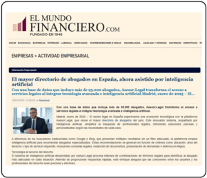 Noticia Asesor Legal El mundo financiero