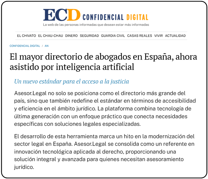 Noticias Asesor.Legal El confidencial digital sobre resultados